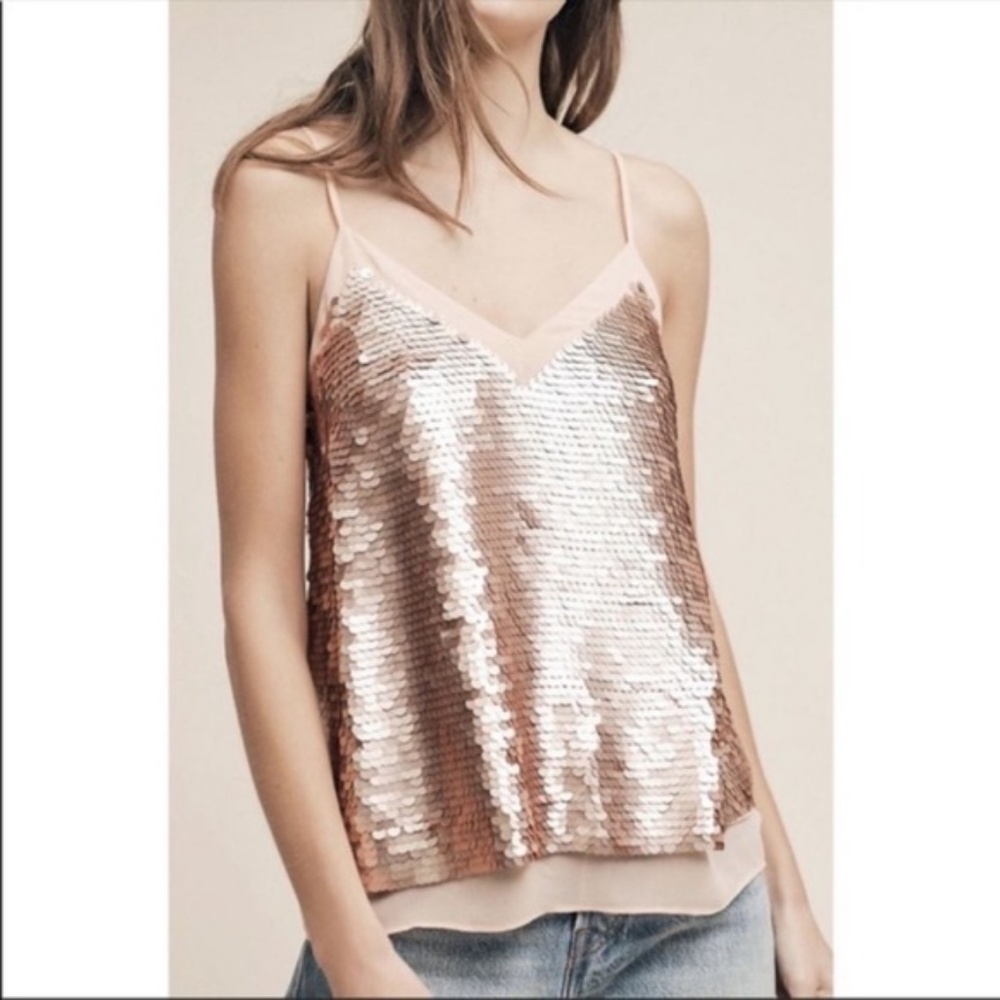 MOULINETTE SOEURS - ANTHROPOLOGIE - CAMI TANK WITH SEQUINS